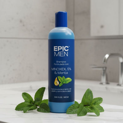 shampoo de minoxidil con romero o menta eoic men
