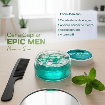 cera de menta para hombre pelo sin residuos