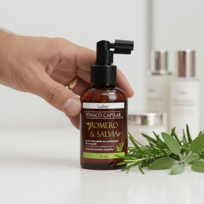 tonico capilar de romero y salvia sin minoxidil luzco en el salvador